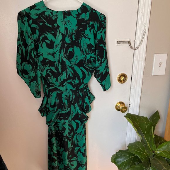 Vintage Chiffon Dress with Hip Draping - Picture 3 of 4